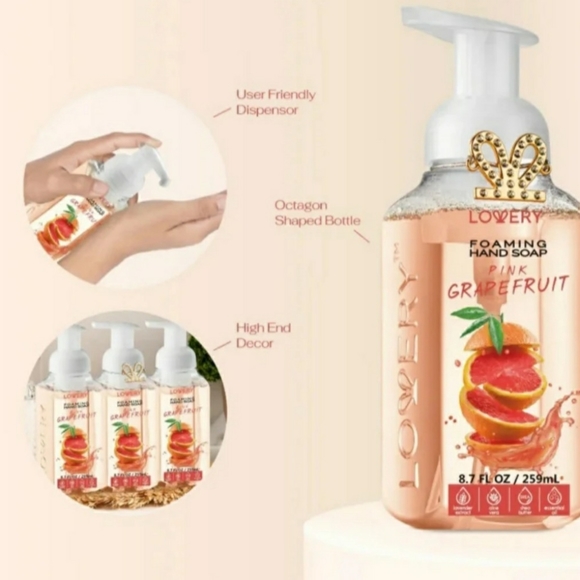 PINK GRAPEFRUIT Gentle Cleansing Natural Moisturizing Foaming Hand Soap(2 pack) - Picture 7 of 8